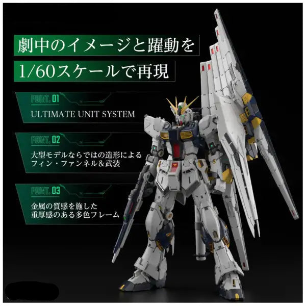 1/60 PG UNLEASHED ν Gundam + LED Unit for ν Gundam [Mobile Suit Gundam: Char's Counterattack]