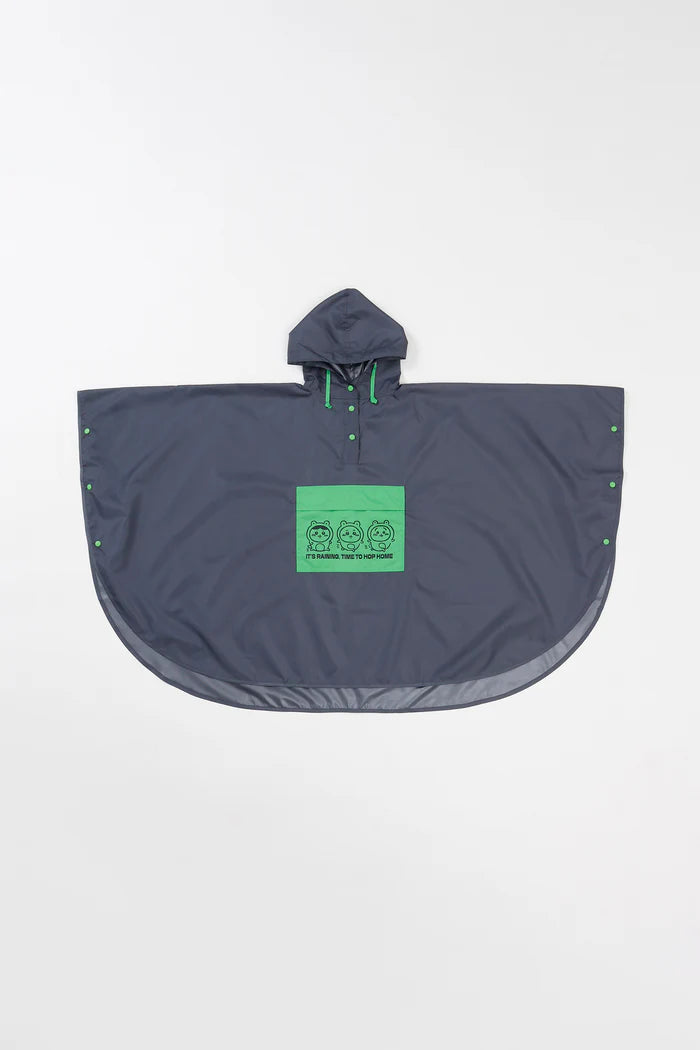 Chiikawa Packable Rain Poncho Beige Kids