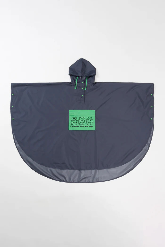 Chiikawa Packable Rain Poncho Beige Unisex