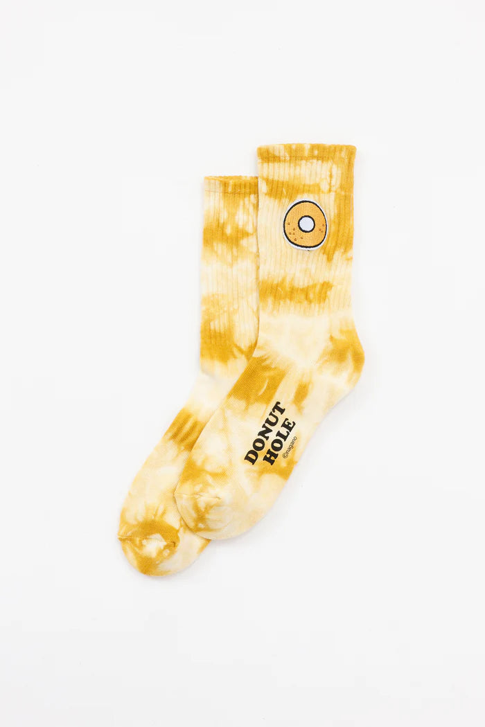 Chiikawa Tie-Dye Socks, Angel Halo Design, Yellow, 23-25cm
