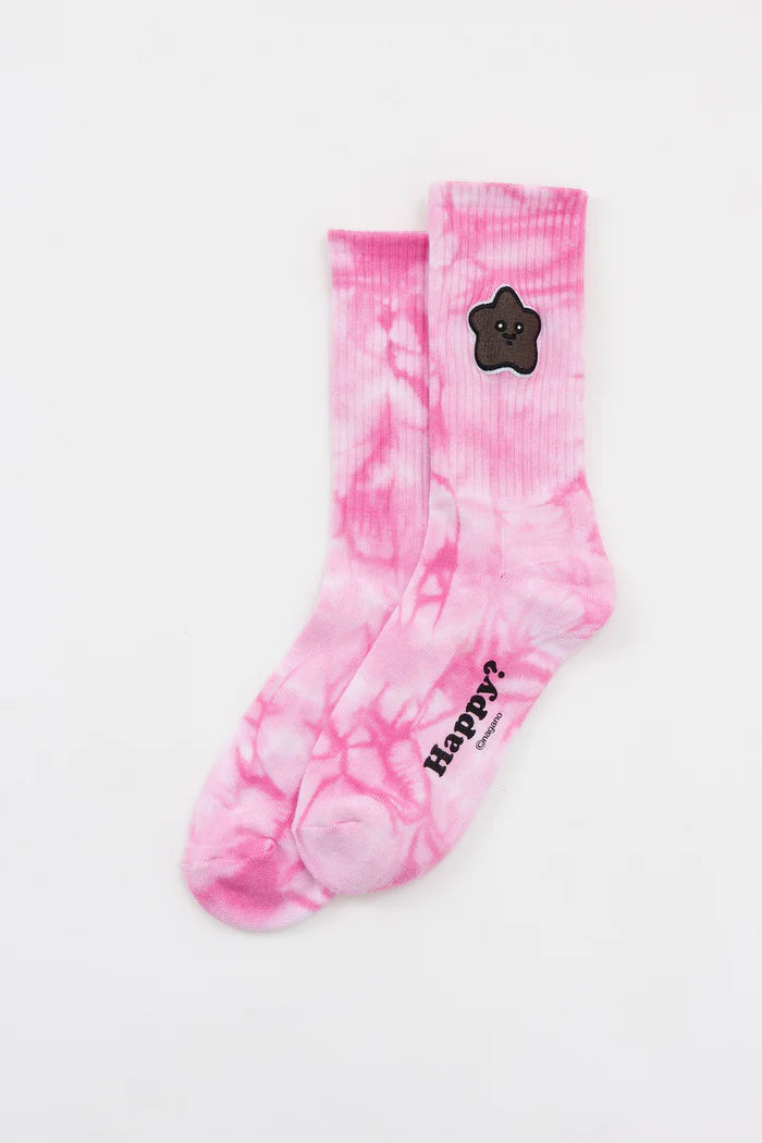 Chiikawa Tie-Dye Loop Socks, Pink, 23-25cm