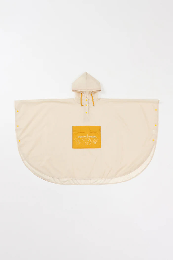 Chiikawa Packable Rain Poncho Beige Kids
