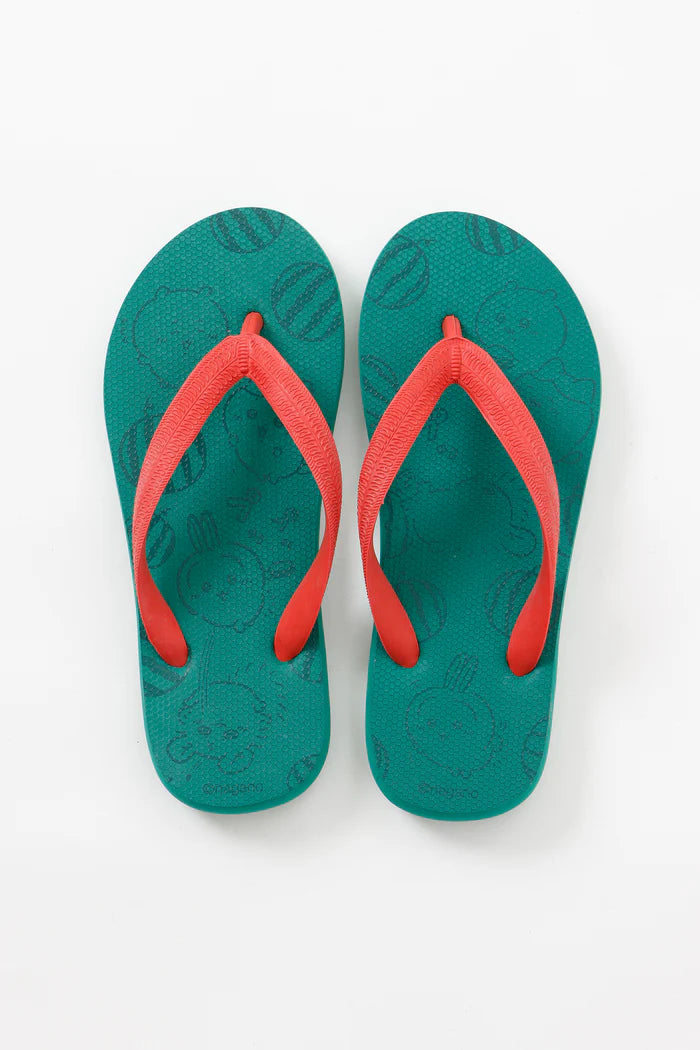 Chiikawa Beach Sandals Watermelon Green