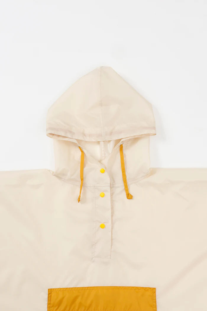 Chiikawa Packable Rain Poncho Beige Unisex