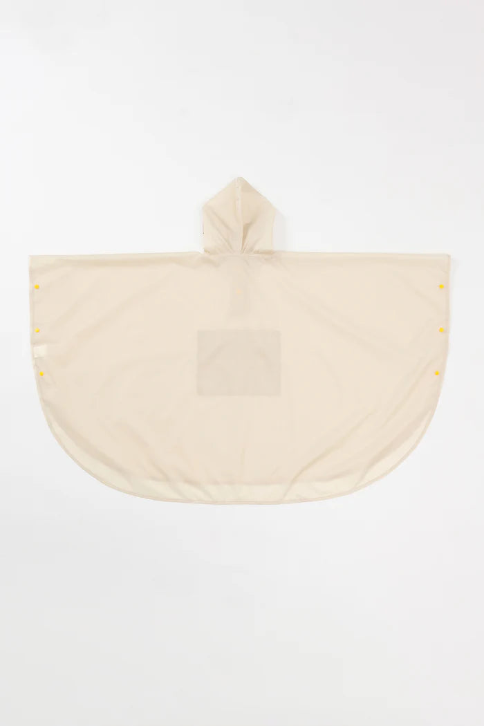 Chiikawa Packable Rain Poncho Beige Kids