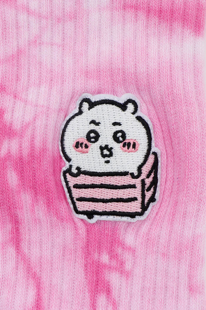 Chiikawa Tie-Dye Loop Socks, Pink, 23-25cm