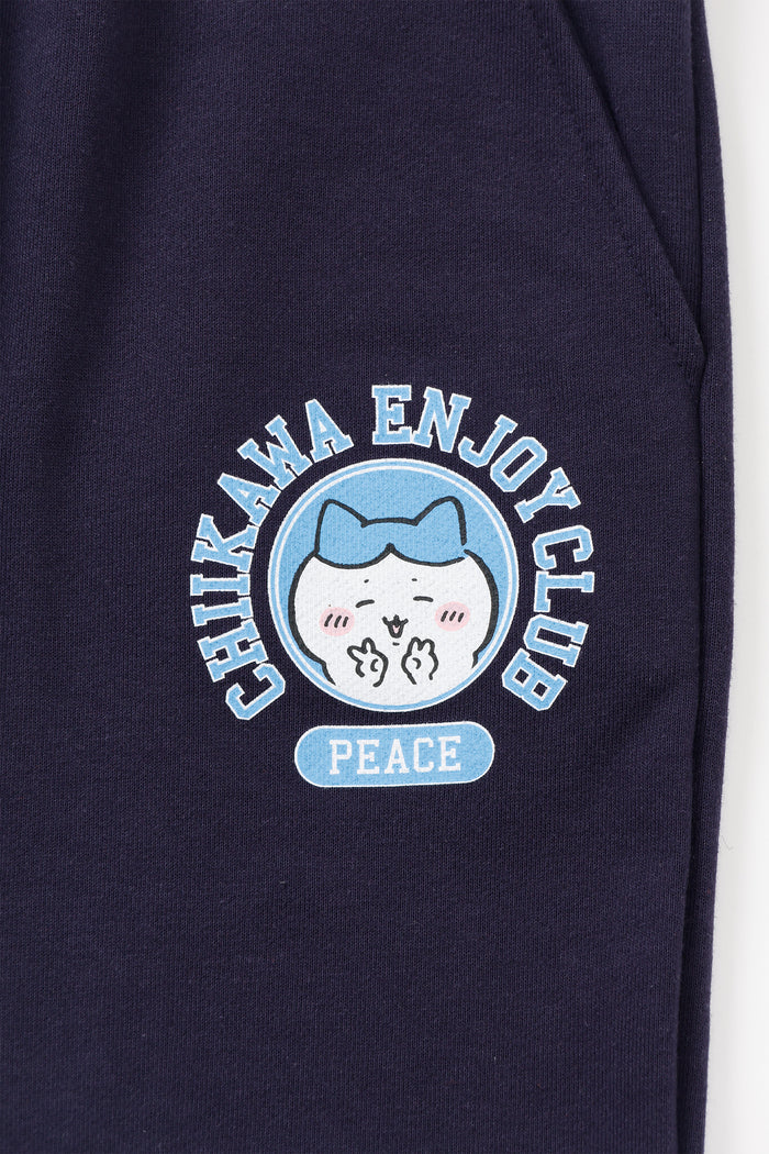 Chiikawa Sweatpants Peace Hachiware Navy