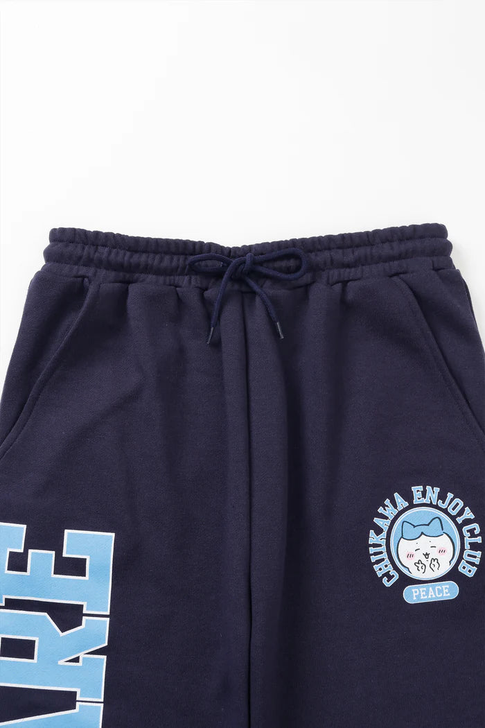 Chiikawa Sweatpants Peace Hachiware Navy