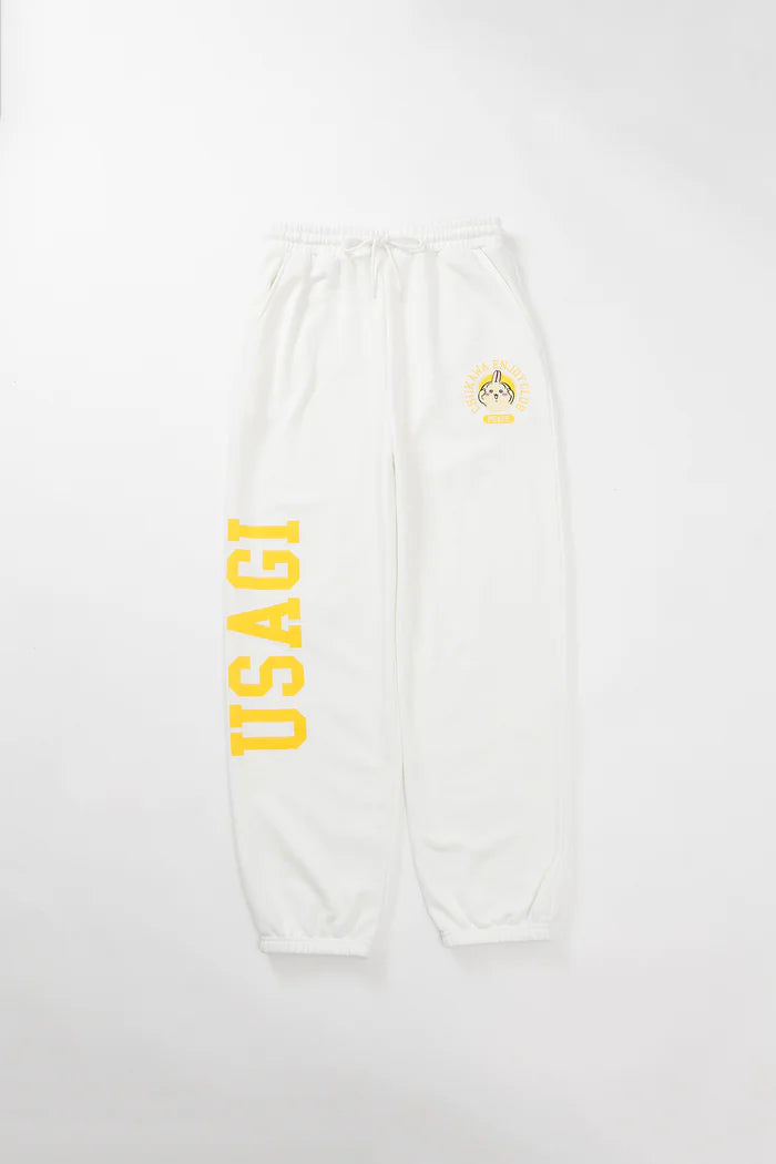 Chiikawa Sweatpants Peace Usagi White
