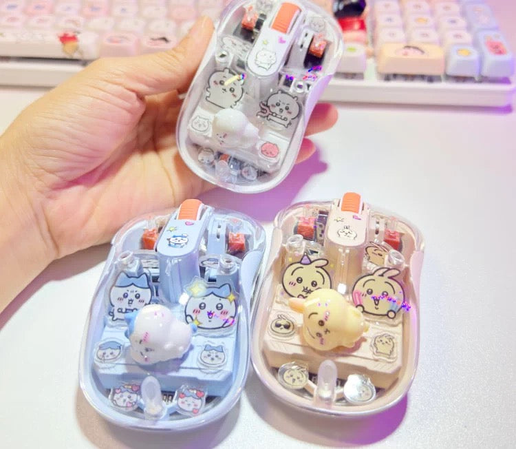 Chiikawa Clear Magnetic Wireless Charging Mouse