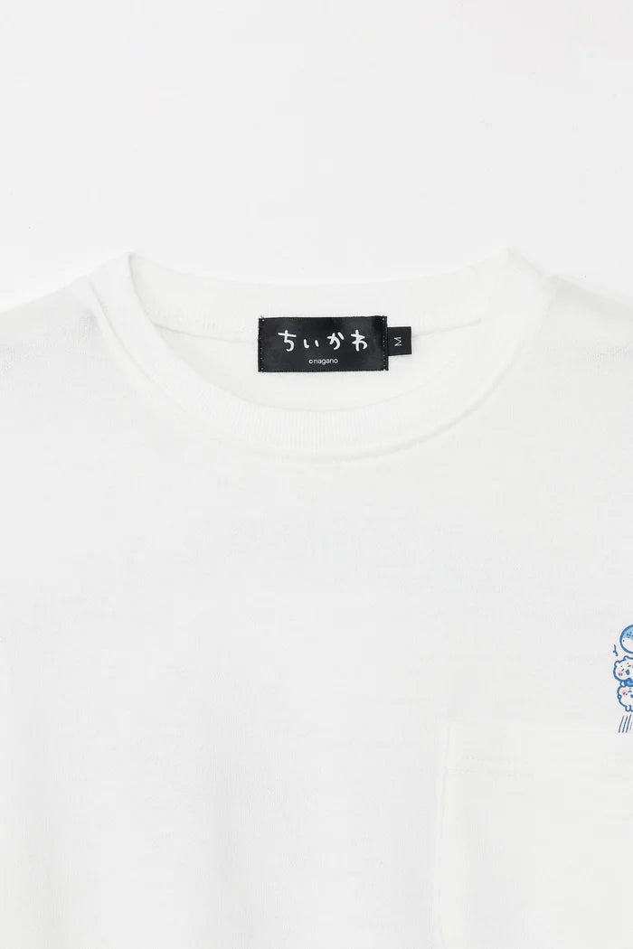 Chiikawa Sweatshirt, Kataguruma Jump, White