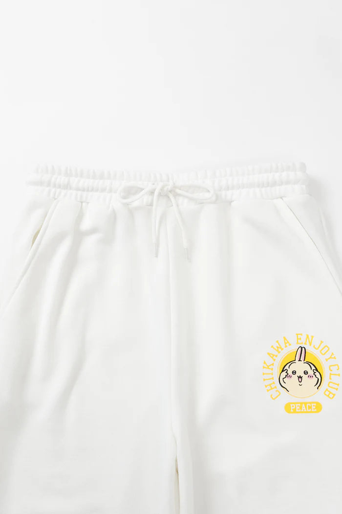 Chiikawa Sweatpants Peace Usagi White