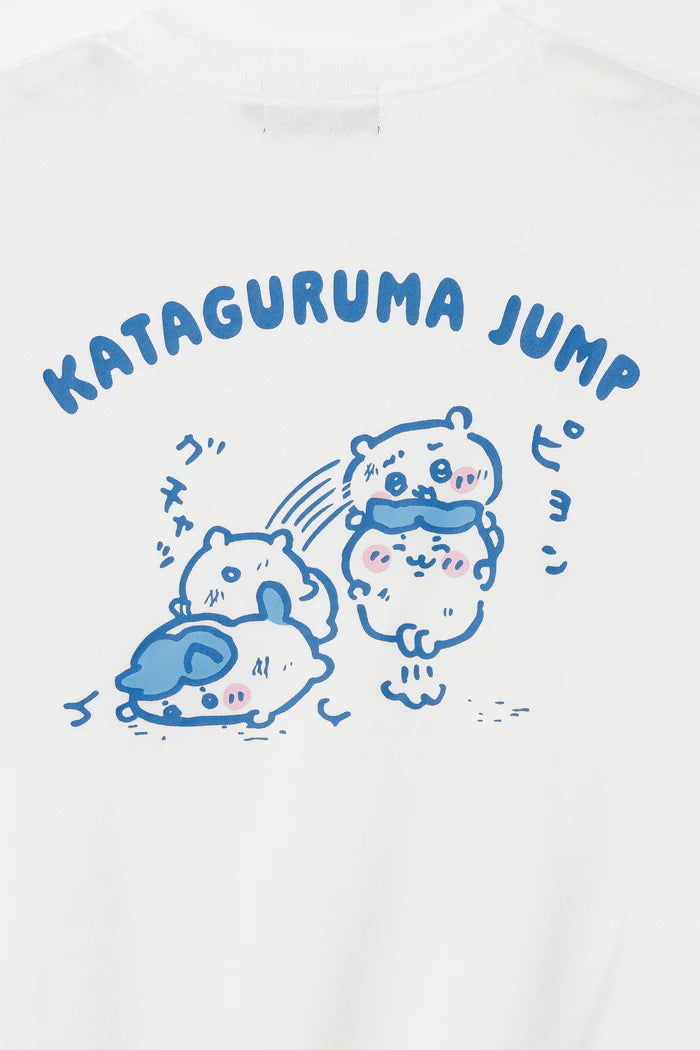 Chiikawa Sweatshirt, Kataguruma Jump, White