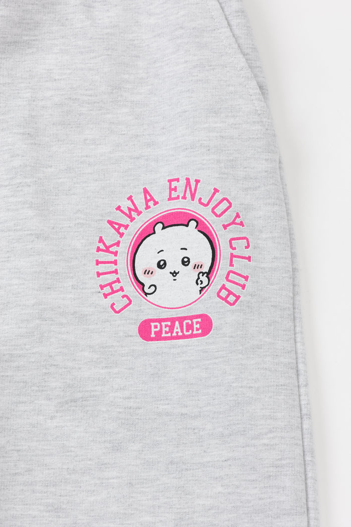 Chiikawa Sweatpants Peace Chiikawa Heather Gray