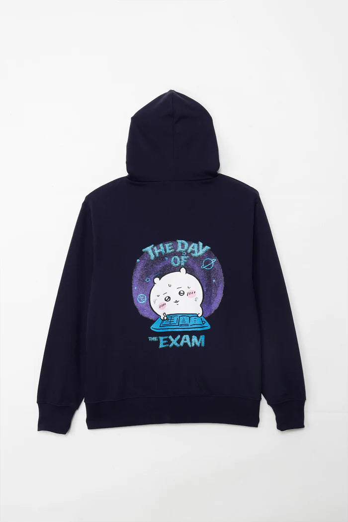 Chiikawa Zip Hoodie "Exam" Navy