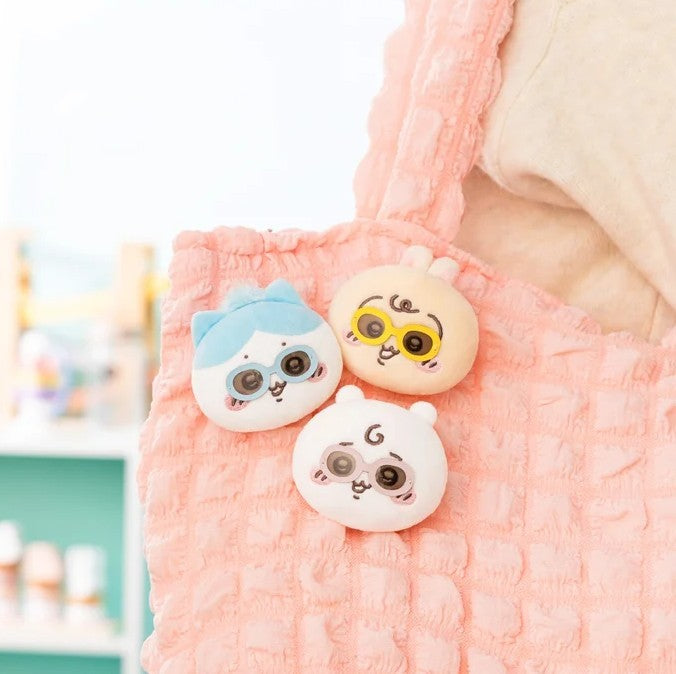 Chiikawa Baby Plush Face Badge (Set for 3)