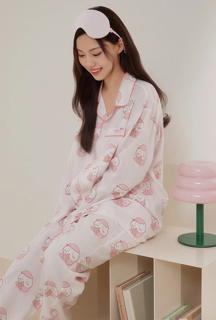 SPAO x Chiikawa Long Sleeve Sleeping Pajamas