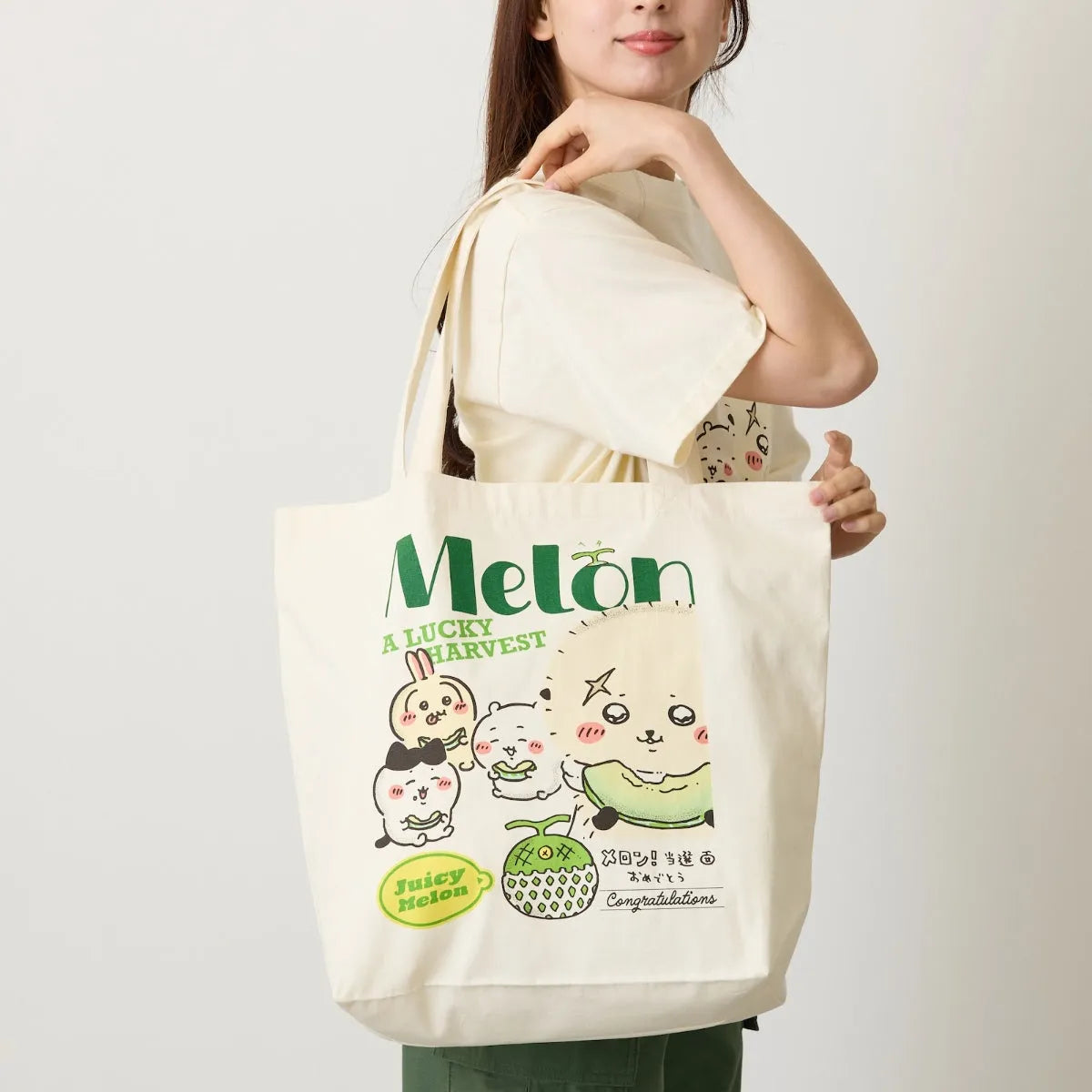 Chiikawa Tote Bag Melon Cream ONE