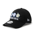 9TWENTY Long Visor Chiikawa / Chiikawa, Hachiware, Usagi, Black | Golf