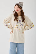 Chiikawa L/ST Shirt, Usagi, Sand Beige