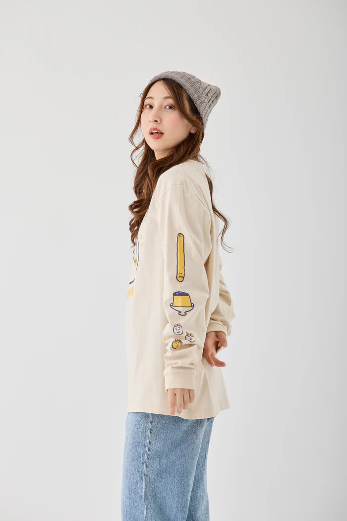 Chiikawa L/ST Shirt, Usagi, Sand Beige