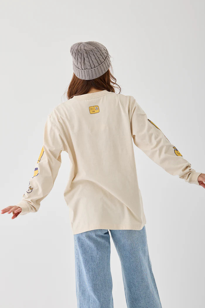 Chiikawa L/ST Shirt, Usagi, Sand Beige