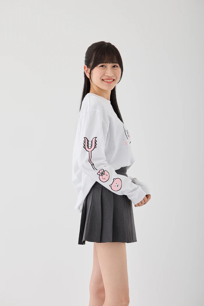 Chiikawa L/ST Shirt Chiikawa White