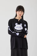 Chiikawa L/ST Shirt, Momonga, Black