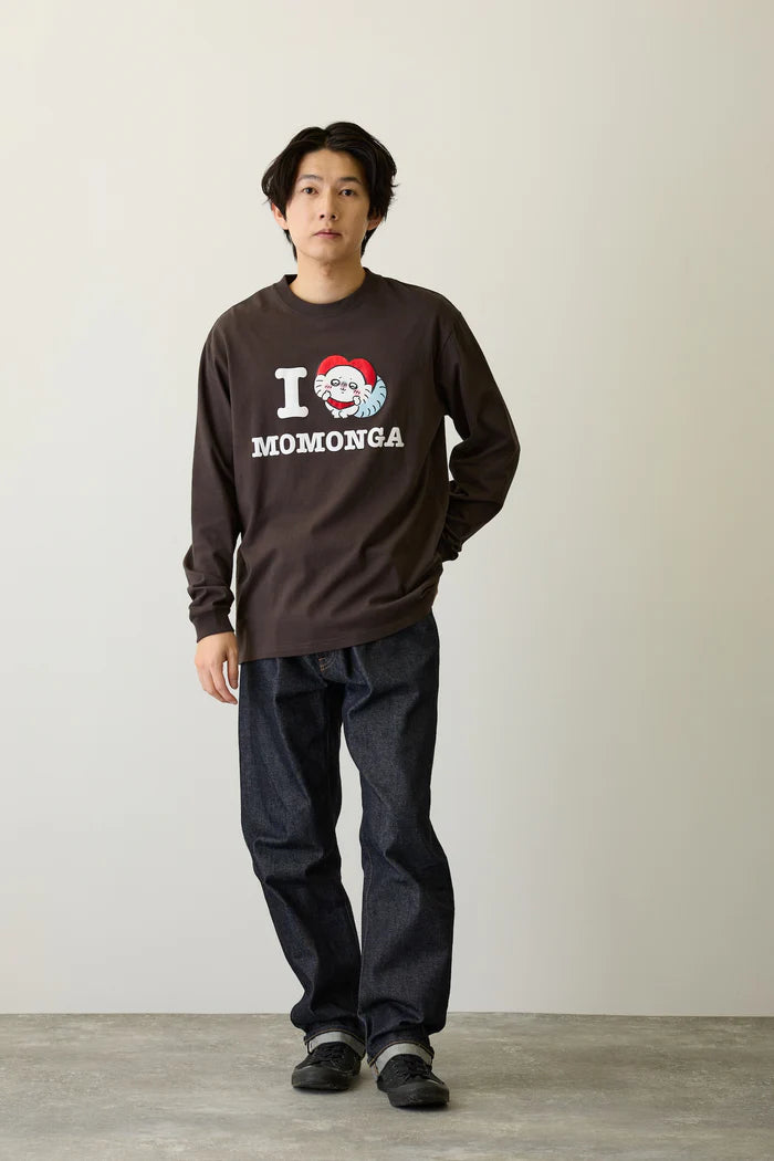 [New] "I LOVE MOMONGA" Long Sleeve T-Shirt - Black