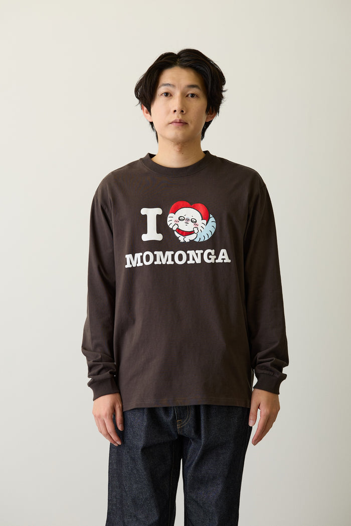 [New] "I LOVE MOMONGA" Long Sleeve T-Shirt - Black