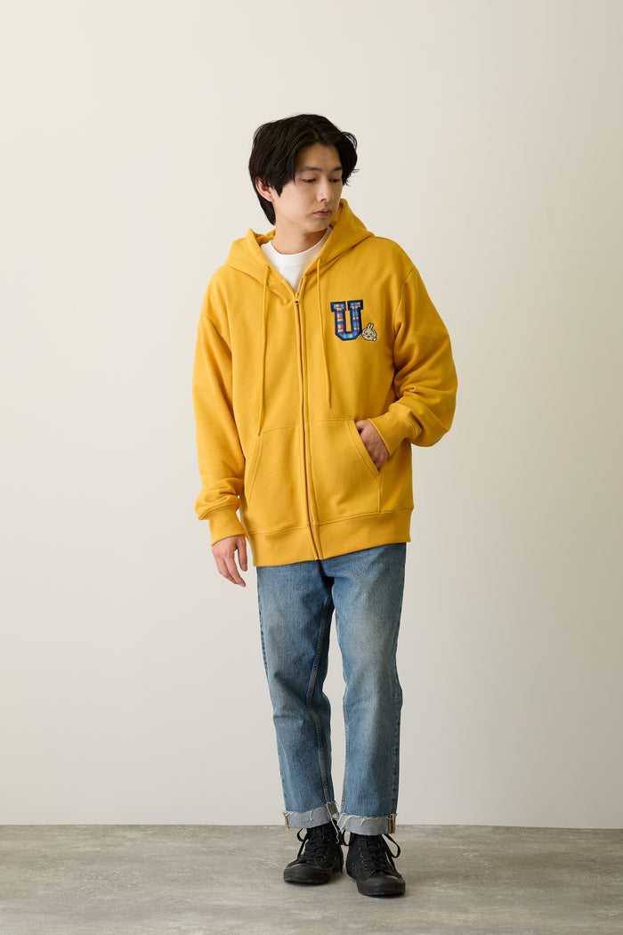 [Per Order] Chiikawa Zip Hoodie GO MY WAY Yellow