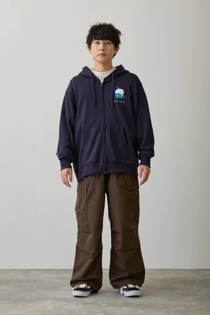 Chiikawa Zip Hoodie "Exam" Navy