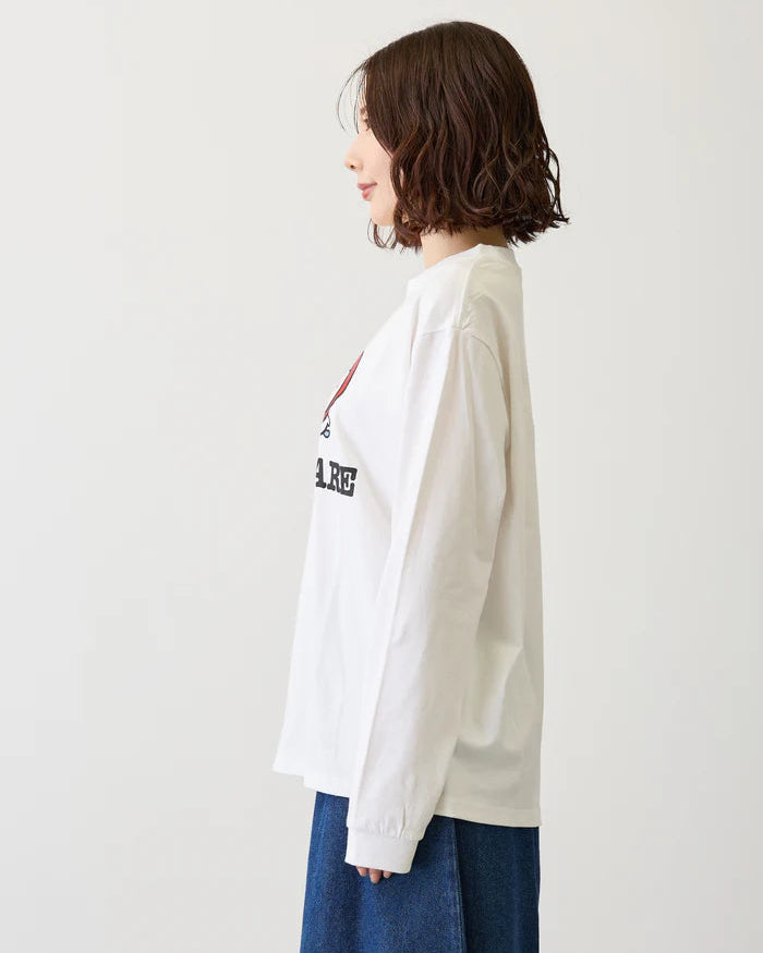 [New] "I LOVE HACHIWARE" Long Sleeve T-Shirt - White