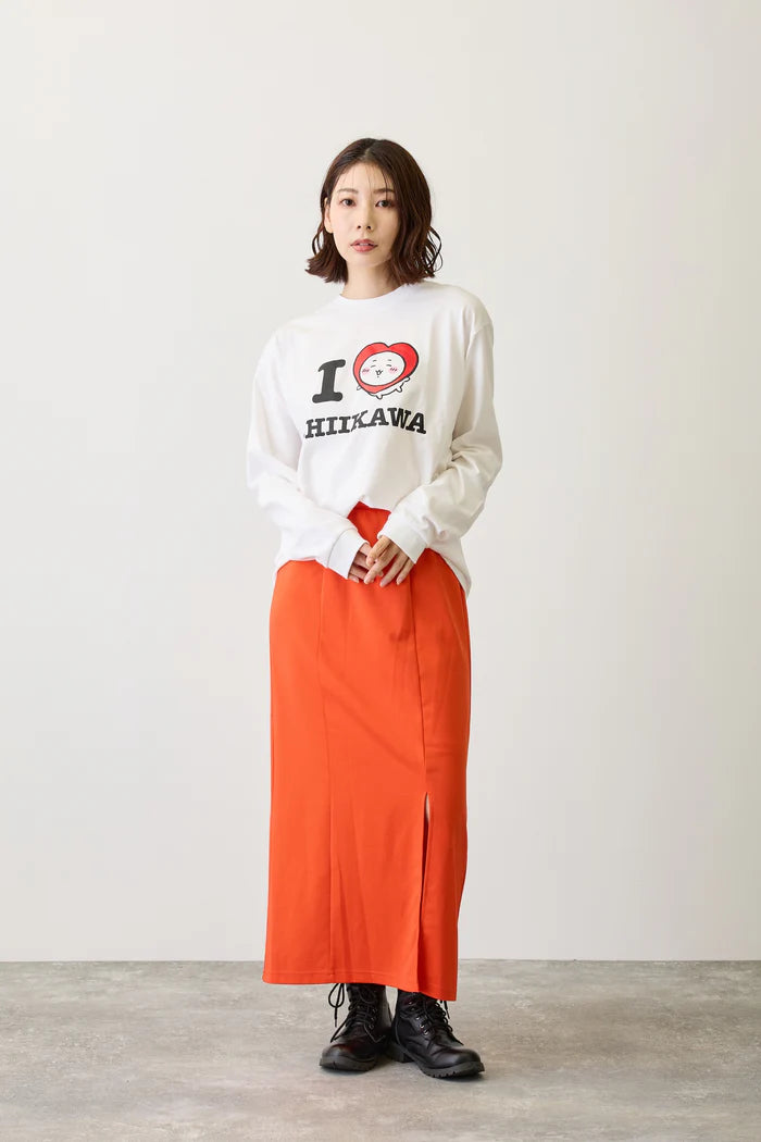 [New] "I LOVE CHIIKAWA" Long Sleeve T-Shirt - White