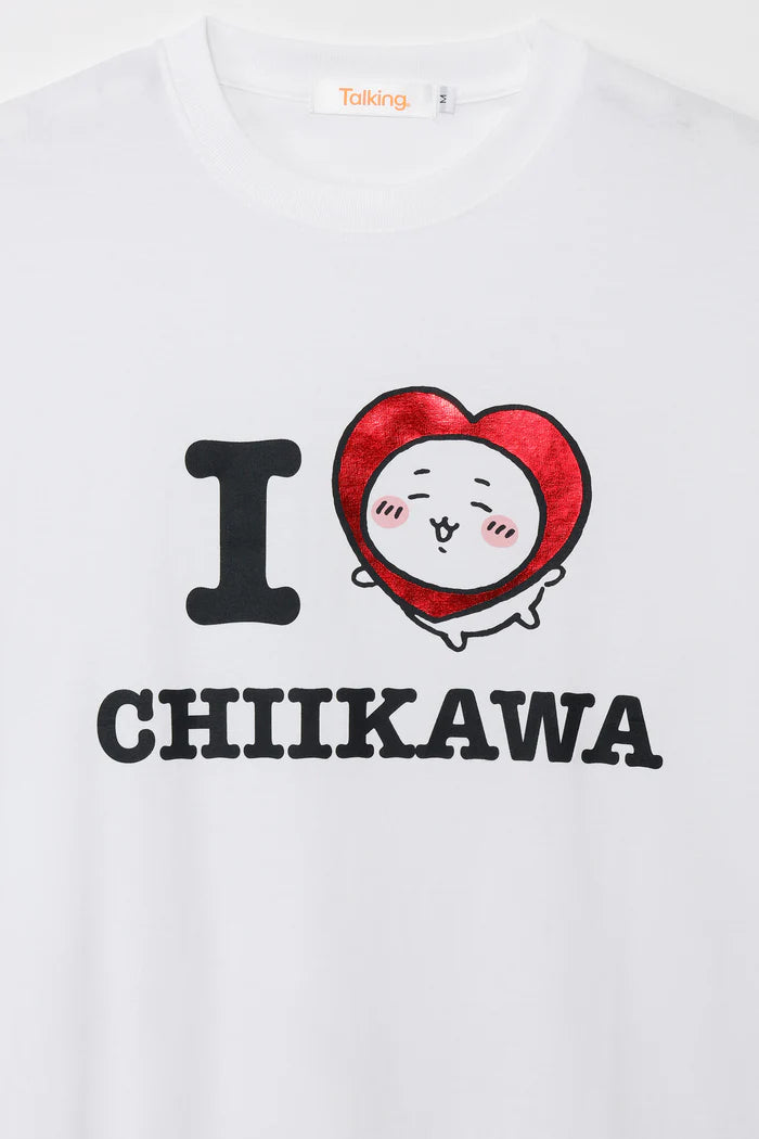 [New] "I LOVE CHIIKAWA" Long Sleeve T-Shirt - White