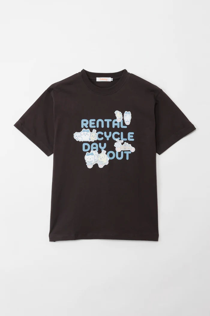 Chiikawa T-shirt, going out on a rental bicycle, Sumi