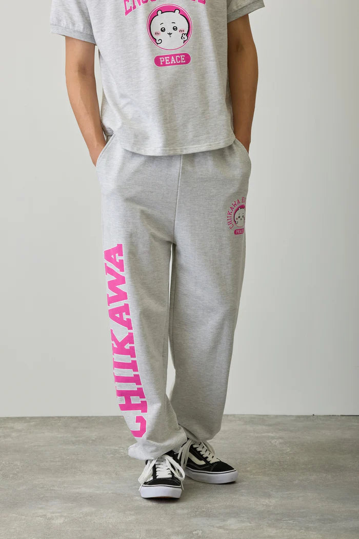Chiikawa Sweatpants Peace Chiikawa Heather Gray