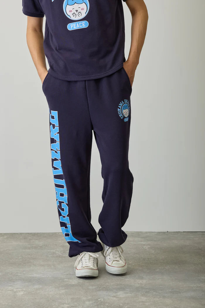 Chiikawa Sweatpants Peace Hachiware Navy