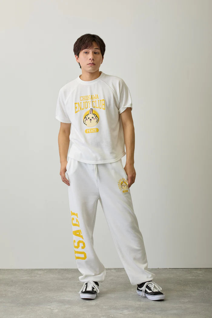 Chiikawa Sweatpants Peace Usagi White