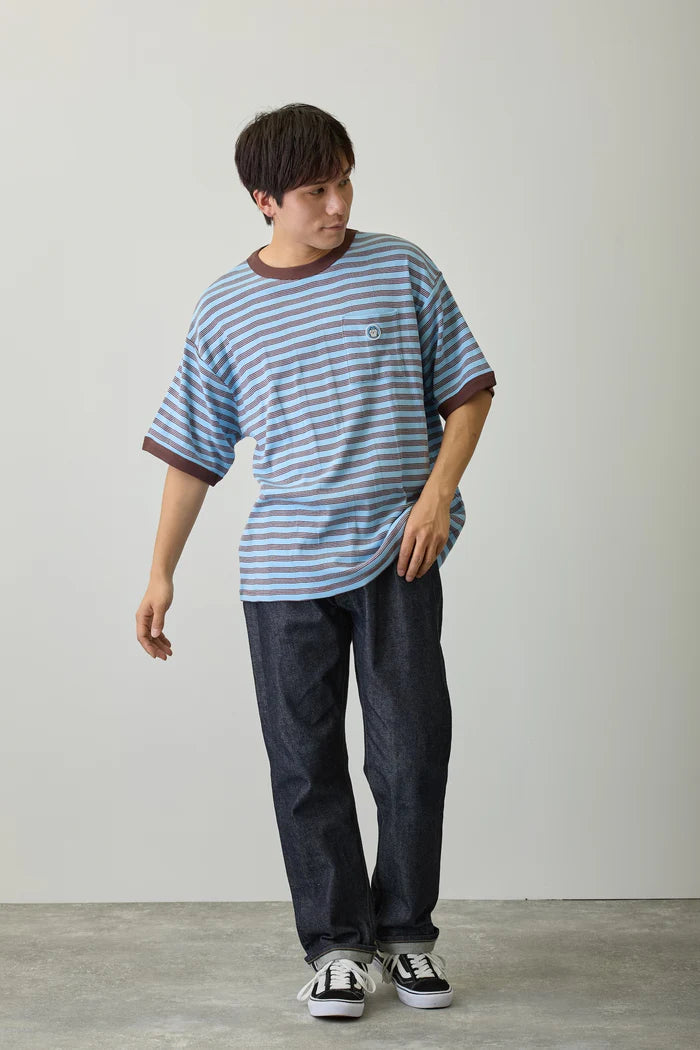 Chiikawa Big Silhouette Pocket T-Shirt Robert P. Miller x Talking Hachiware BLUEBERRY