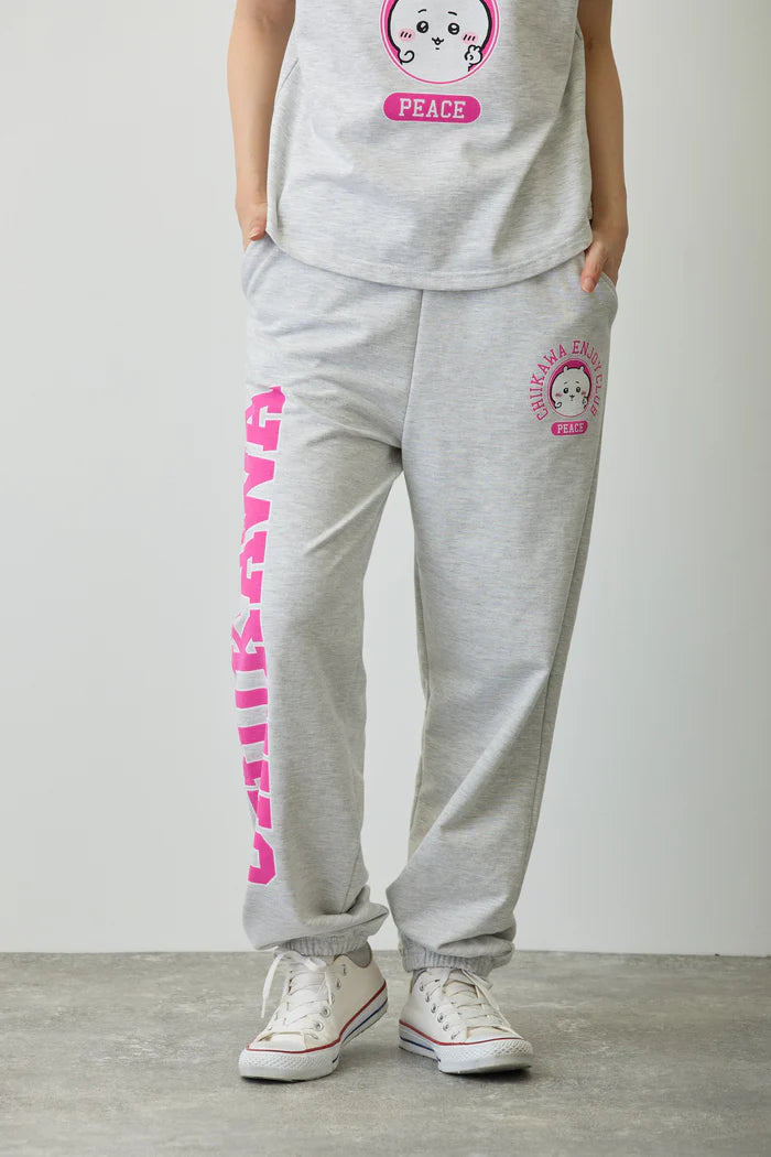 Chiikawa Sweatpants Peace Chiikawa Heather Gray
