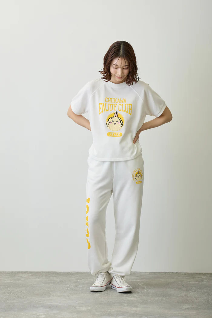 Chiikawa Sweatpants Peace Usagi White