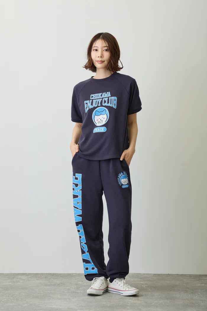 Chiikawa Sweatpants Peace Hachiware Navy