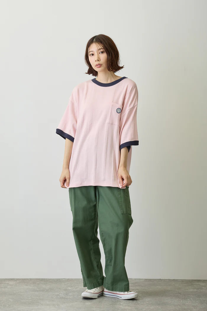 Chiikawa Big Silhouette Pocket T-Shirt Robert P. Miller x Talking Chiikawa FLAMINGO