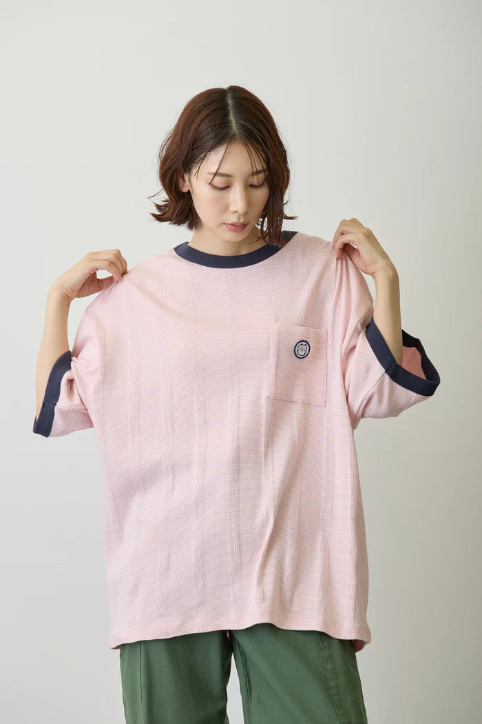 Chiikawa Big Silhouette Pocket T-Shirt Robert P. Miller x Talking Chiikawa FLAMINGO
