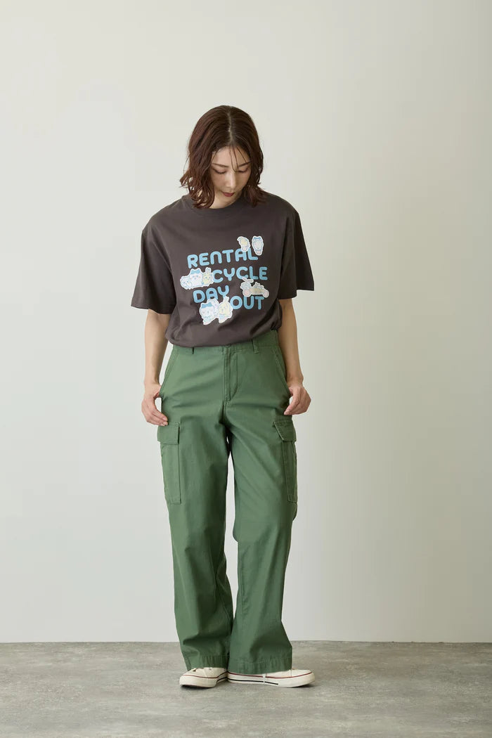 Chiikawa T-shirt, going out on a rental bicycle, Sumi