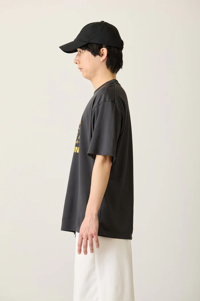 Chiikawa Dry T-Shirt DANCE Shisa Kurimanju Charcoal