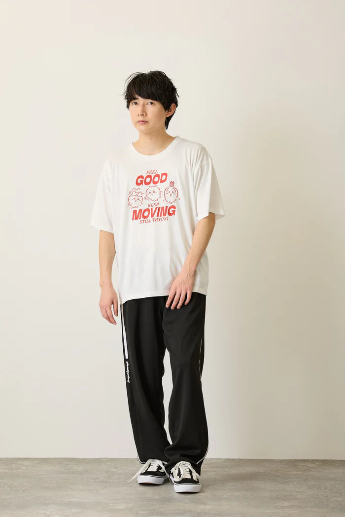 Chiikawa Dry T-Shirt MOVE Everyone White