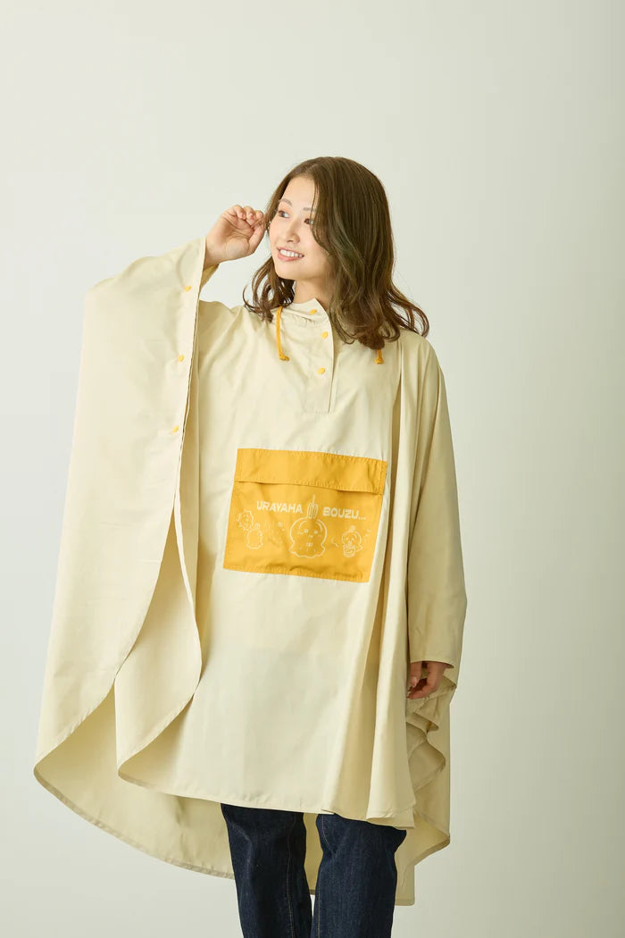 Chiikawa Packable Rain Poncho Beige Unisex