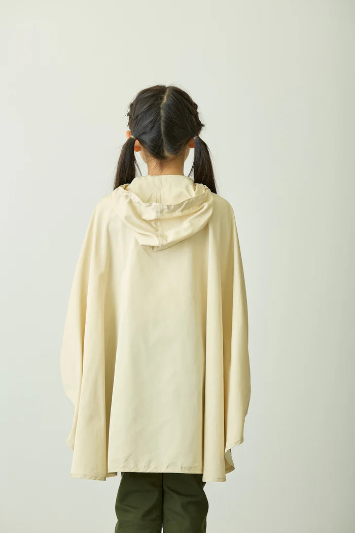 Chiikawa Packable Rain Poncho Beige Kids